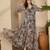 Women's chiffon printed maxi dress