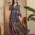 Women's chiffon printed maxi dress