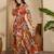 Women's chiffon printed maxi dress