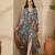 Women's chiffon printed maxi dress