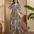 Women's chiffon printed maxi dress