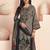 Stylee lifestyle grey lawn cotton digital printed dress material