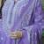 Lavender color cotton printed a line style kurta set