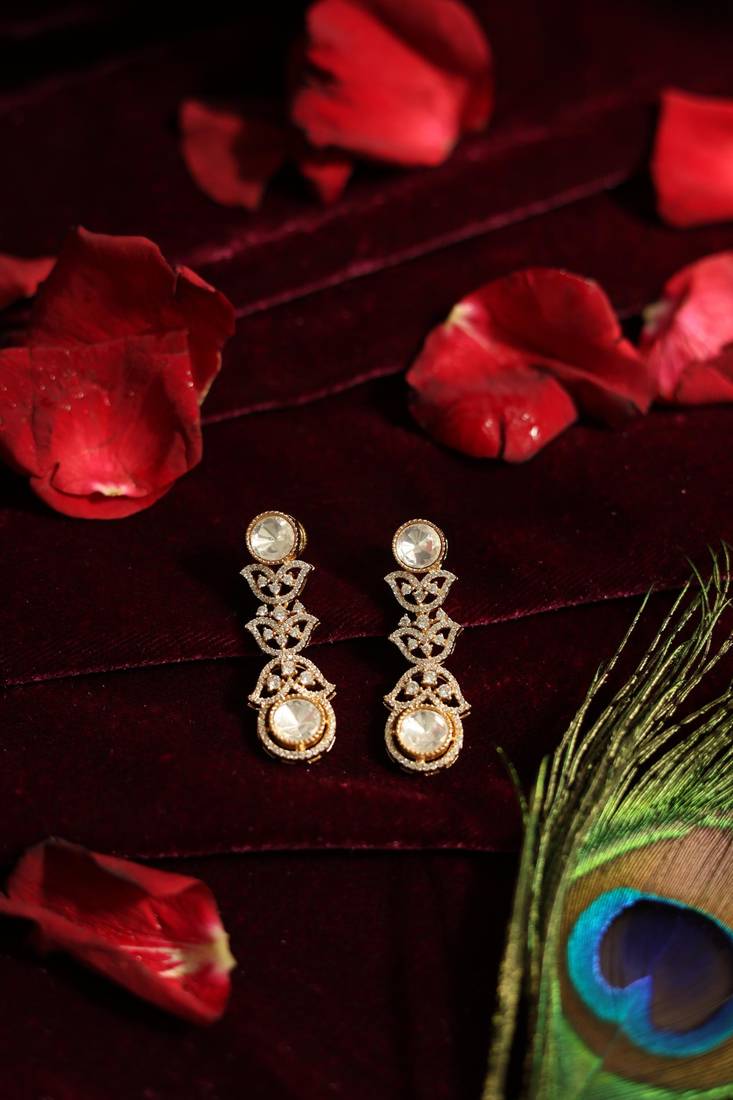 Kundan floral necklace set