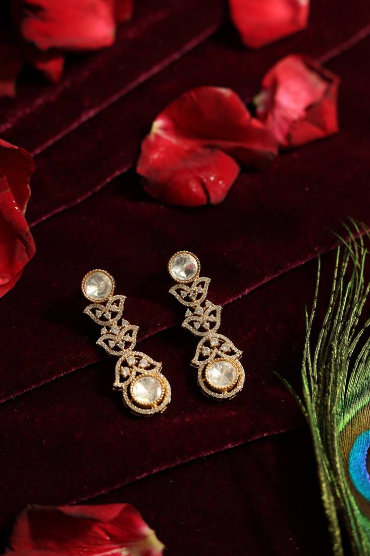 Kundan floral necklace set