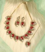 Ruby red statement choker