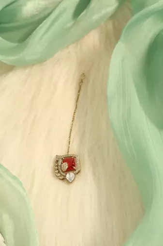 Ruby red statement choker