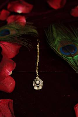 Baguette & polki pendant set 2