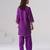 Purple embroidered chanderi silk kurta set
