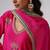 Pink embroidered chanderi silk kurta set