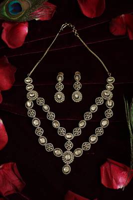 Polki-style layered champagne set 1