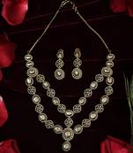 Polki-style layered champagne set