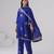 Blue embroidered chanderi silk kurta set