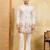 WHITE VISCOSE SILK THREAD & SEQUINS EMBROIDERED WORK WEDDING FESTIVAL MARRIAGE PARTY WEAR STRAIGHT MENS KURTA