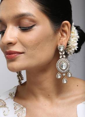 Double-drop polki earrings 2