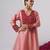 Pink embroidered silk kurta set