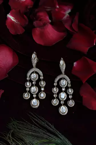 Long tiered crystal danglers