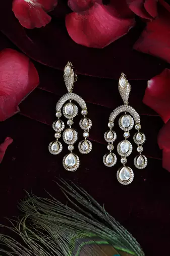Long tiered crystal danglers
