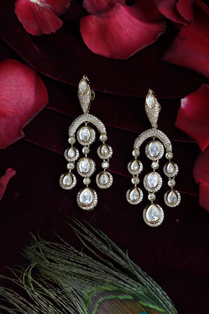 Long tiered crystal danglers