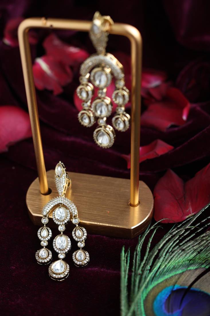 Long tiered crystal danglers