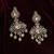 Gold tone crystal earrings