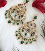 Long emerald chandbalis