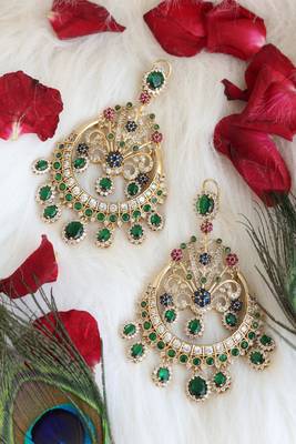 Long emerald chandbalis 4