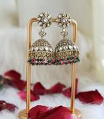 Kundan jhumkas