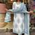 White Grey Cotton Hand Block Sanganeri Printed Straight Salwar Kameez Suit With Afghani Pant