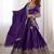 Purple Silk Coding Dori Sequin Embroidery Work Lehenga Choli With Dupatta