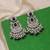 Black color kundan earrings