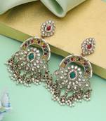 Multi color kundan earrings