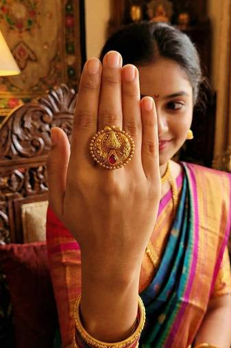 Antique jewellery designer high gold polish fancy style finger rings for women and girls