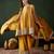 Saahmriga embroidered yellow chinon round neck regular sleeve kurta palazzo sets