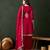 Saahmriga embroidered pink vichitra silk round neck regular sleeve kurta palazzo sets