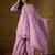 Lavender Silk Salwar Kameez with Meticulously Embroidered Hem and Neckline