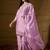 Lavender Silk Salwar Kameez with Meticulously Embroidered Hem and Neckline