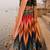 multicolor satin lehenga with embroidered dupatta