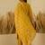 Yellow women kurta pant dupatta set