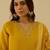 Yellow women kurta pant dupatta set