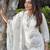 White women kurta pant dupatta set