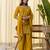 Mustard women kurta palazzo dupatta set
