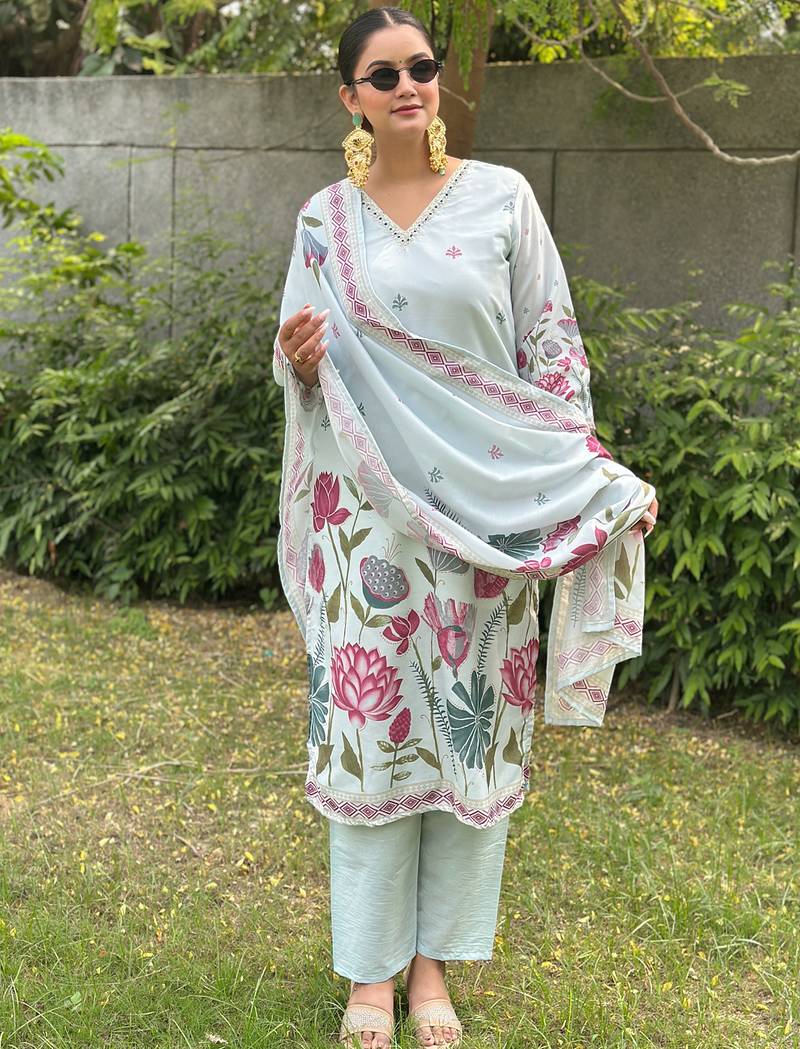 Sky women kurta pant dupatta set