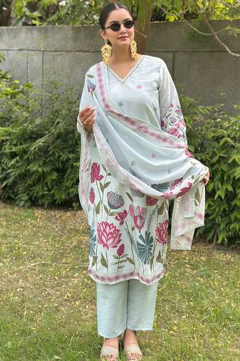 Sky women kurta pant dupatta set