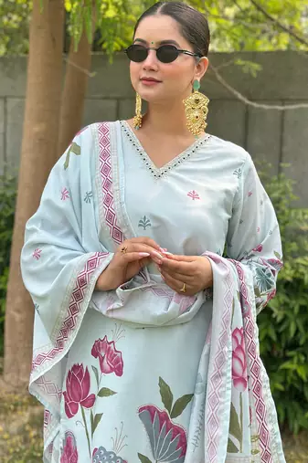 Sky women kurta pant dupatta set