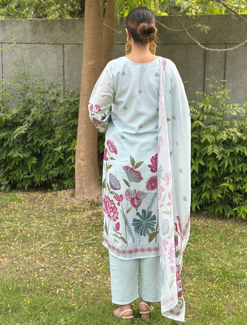 Sky women kurta pant dupatta set