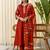 Rust women kurta pant dupatta set