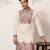 WHITE VISCOSE SILK THREAD & SEQUINS EMBROIDERED WORK FESTIVAL MARRIAGE PARTY WEAR STRAIGHT MENS KURTA WITH PANT