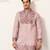 DUSTY PINK VISCOSE SILK THREAD & SEQUINS EMBROIDERED WORK FESTIVAL MARRIAGE PARTY WEAR STRAIGHT MENS KURTA WITH PANT