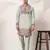 PISTA GREEN VISCOSE SILK THREAD & SEQUINS EMBROIDERED WORK WEDDING FESTIVAL  PARTY WEAR STRAIGHT MENS KURTA WITH PANT